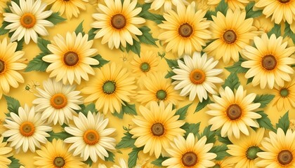 Clear Plain Shiny Warm Soft Vintage Bokeh Cloudy Wave Like Geometric Yellow Background or Texture