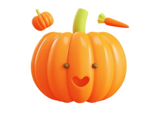 Obraz premium pumpkin isolated on white background