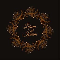 DECORATIVE ART FLORAL 109, NATURE BOTANICAL FRAME