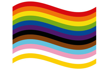 rainbow flag, logotype, geometric, abstract, rainbow, colors, everyone, community, together, flag, stripes,