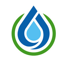 logo drop, logotype, geometric, abstract, colors, logo, feature, eco, bio, drop, round, symbol