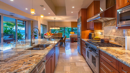 modern and wide kitchen