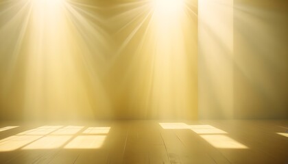 Clear Plain Shiny Warm Soft Vintage Bokeh Cloudy Wave Like Geometric Yellow Background or Texture