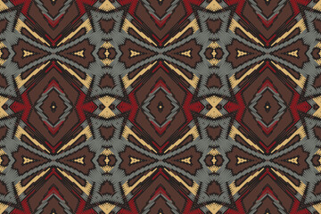 African Ikat paisley embroidery.geometric ethnic oriental seamless pattern traditional.Aztec style. Native american Southwest design Aztec pattern
