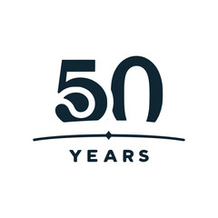 50 years anniversary logo vector illustration template design