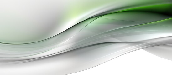 Abstract Green and Gray Wave Design