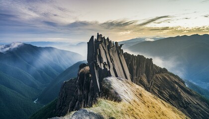 sunset over the mountains