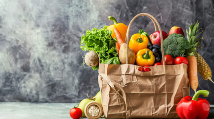 Shopping vegetables