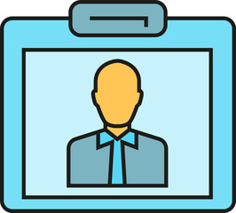 Business Card Badge Icon
