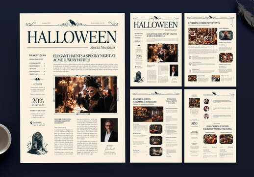 Halloween Newsletter Template