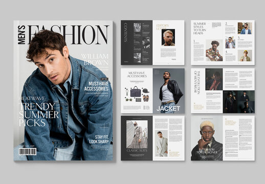 Men's Fashion Magazine Template