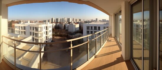 Modern Balcony with a City View