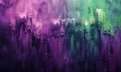 Abstract watercolor wallpaper grunge painting multicolored backdrop horizontal banner (purple and green)
