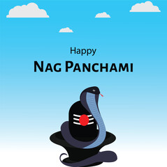 Obraz premium Happy Nag Panchami Indian Festival Celebration 