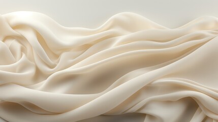 Obraz premium Beige and silver fluid art with liquid marble effect and wavy pattern, ideal for modern decor