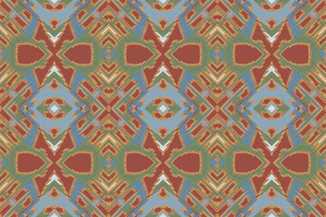 African Ikat paisley embroidery.geometric ethnic oriental seamless pattern traditional.Aztec style. Native american Southwest design Aztec pattern