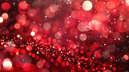 Christmas xmas background red abstract valentine, Red glitter bokeh vintage lights, Happy holiday new year, defocused, Christmas lights defocused background, generative Ai.