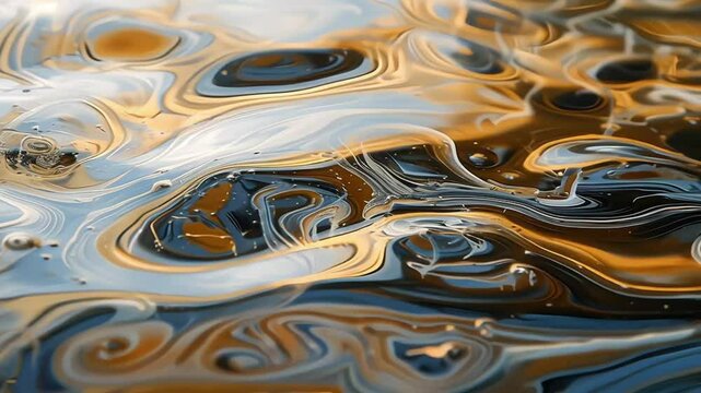 crude oil surface textured