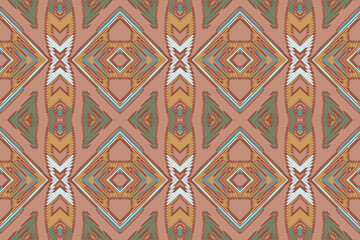 African Ikat paisley embroidery.geometric ethnic oriental seamless pattern traditional.Aztec style. Native american Southwest design Aztec pattern