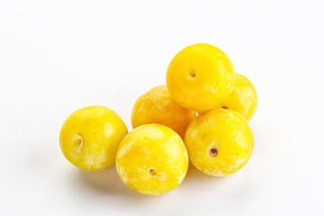 Yellow sweet plum heap fruit