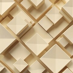 Illusionary Beige and Gold 3D Geometric Background, To add a touch of modern style and sophistication to any design project