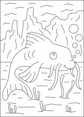 hardhead sea animal coloring book page