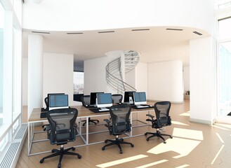 modern office interior.