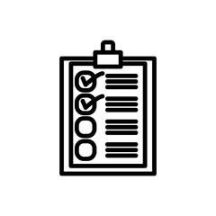 Fototapeta premium checklist icon vector design template elegant style 