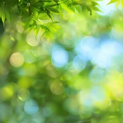 Obraz premium beautiful blurred green nature background, Nature design with bokeh effect Job ID: 92f0d15f-f379-4b7a-a320-7c06773df6c0
