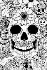 Halloween, Colouring in Page