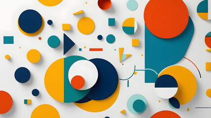 Obraz premium abstract background with circles, ai generated