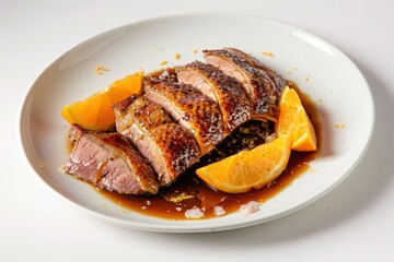 Classic French Duck a l'Orange with a Touch of Sugar and Balsamic Vinegar