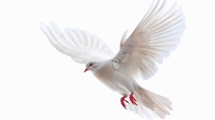 Obraz premium dove isolated on white background