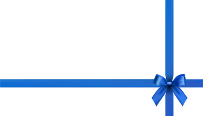 blue bow vector design material
