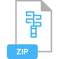 Zip Format File Icon