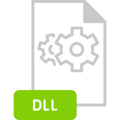 DLL Format File Icon