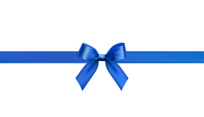 blue bow vector design material
