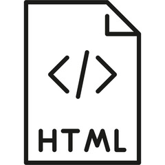 HTML Format File Icon