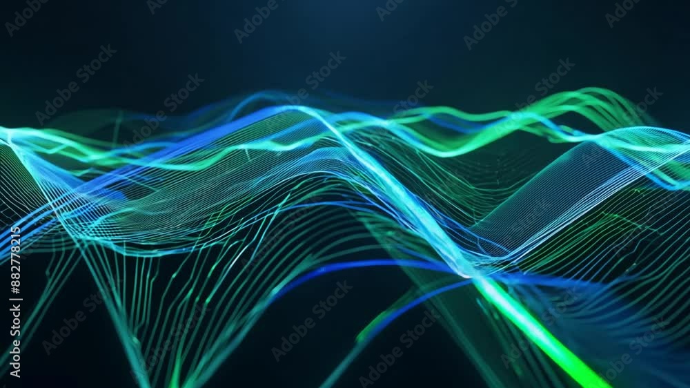 Poster futuristic network lines abstract background generative ai