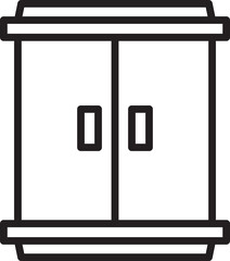 Window Frame Line Icon