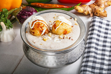 indian cuisine Malai Kofta with sauce