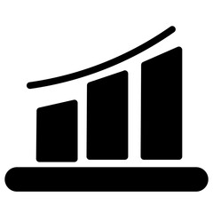 Analyst Bar Business Glyph Icon