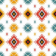 traditional native american tile pattern seamless