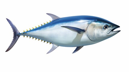 Naklejka premium Blue Marlin Fish on White Background