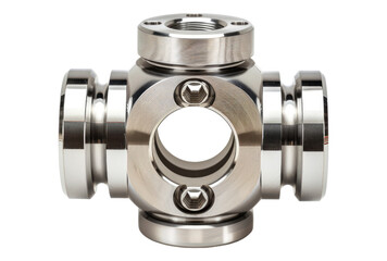 Photo of Aluminum coupling isolated on transparent background