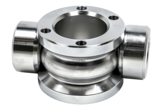 Photo of Aluminum coupling isolated on transparent background