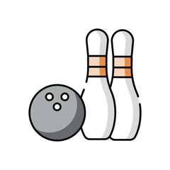 Bowling vector icon
