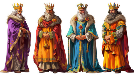 king isolated on white background,