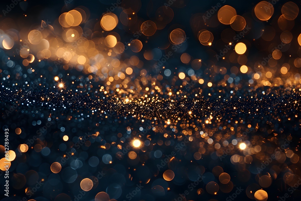 Poster Abstract Bokeh Lights Creating a Magical Atmosphere