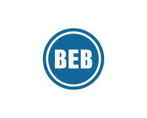 BEB Logo design vector template. BEB logo design.